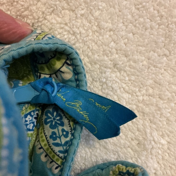 Vera Bradley Bermuda Blue Aqua Paisley Quilted Tote - Picture 2 of 11